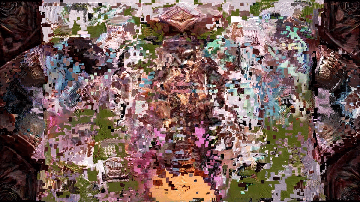 Colorful abstract datamosh animation from the studio