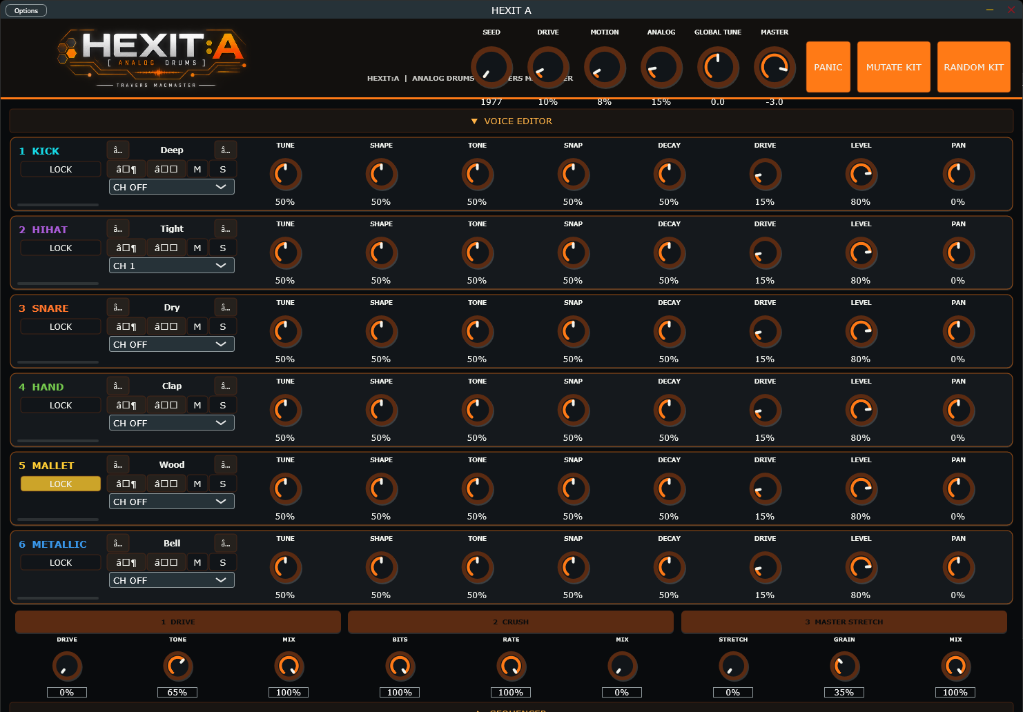 HEXIT:A interface