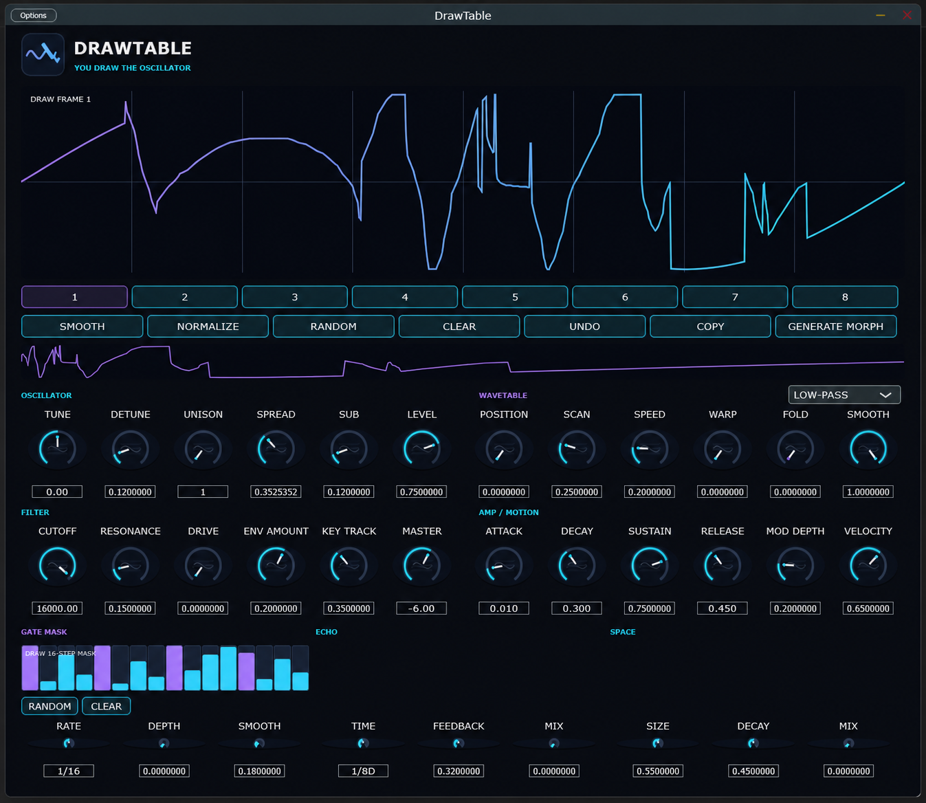 DrawTable interface