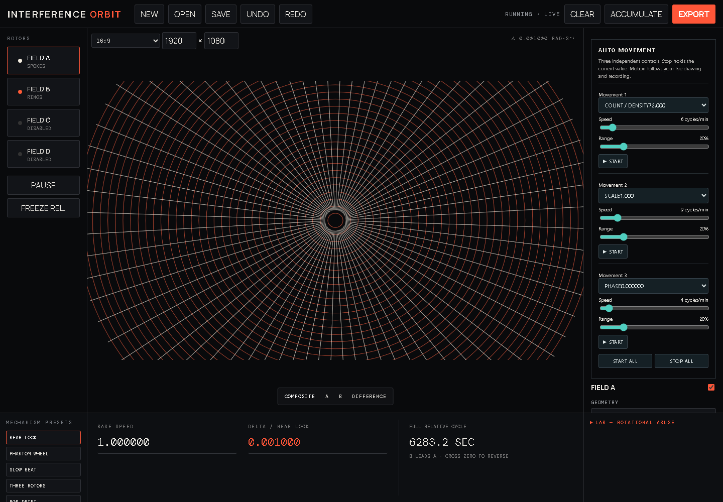 Interference Field interface