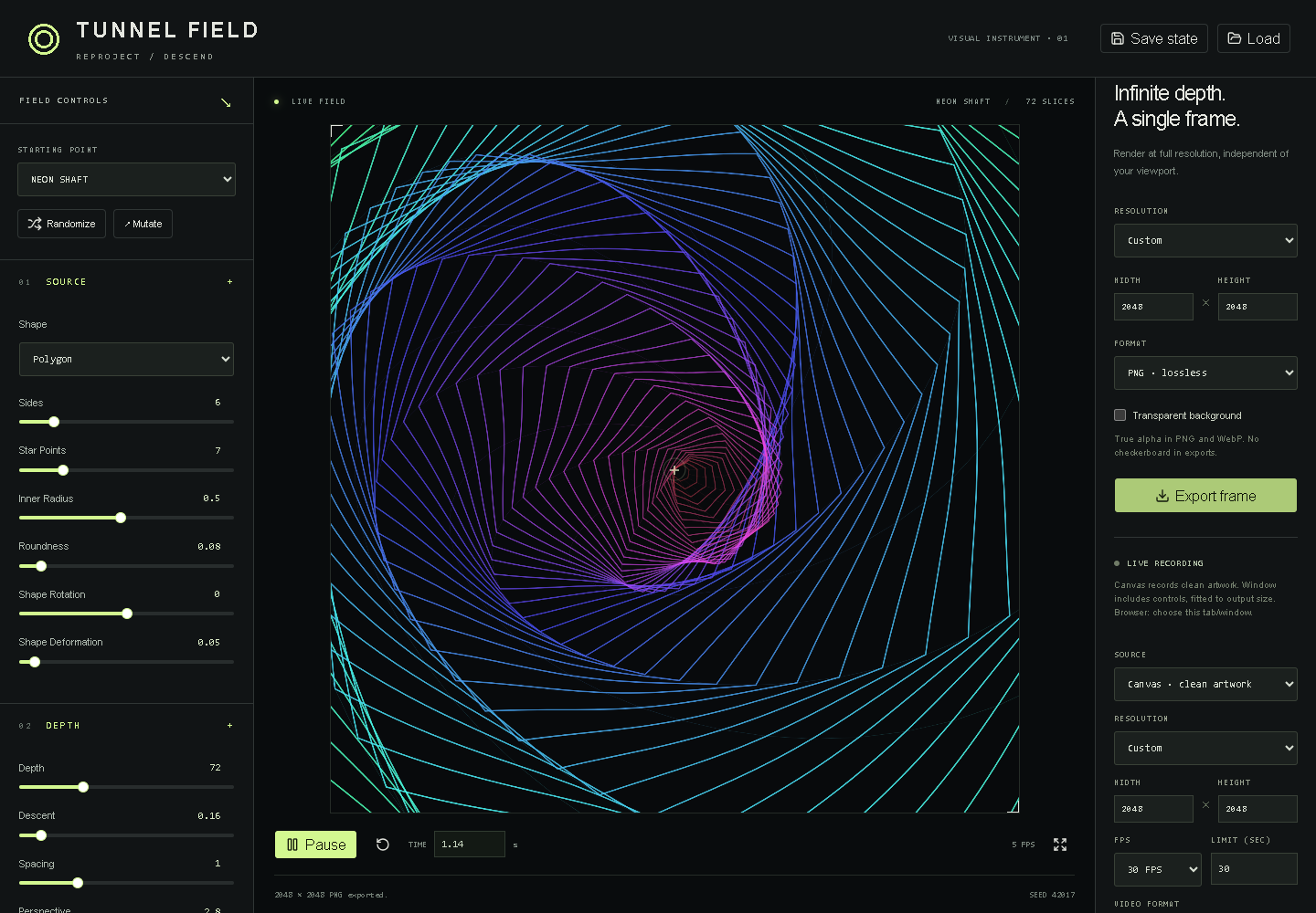 TunnelField interface
